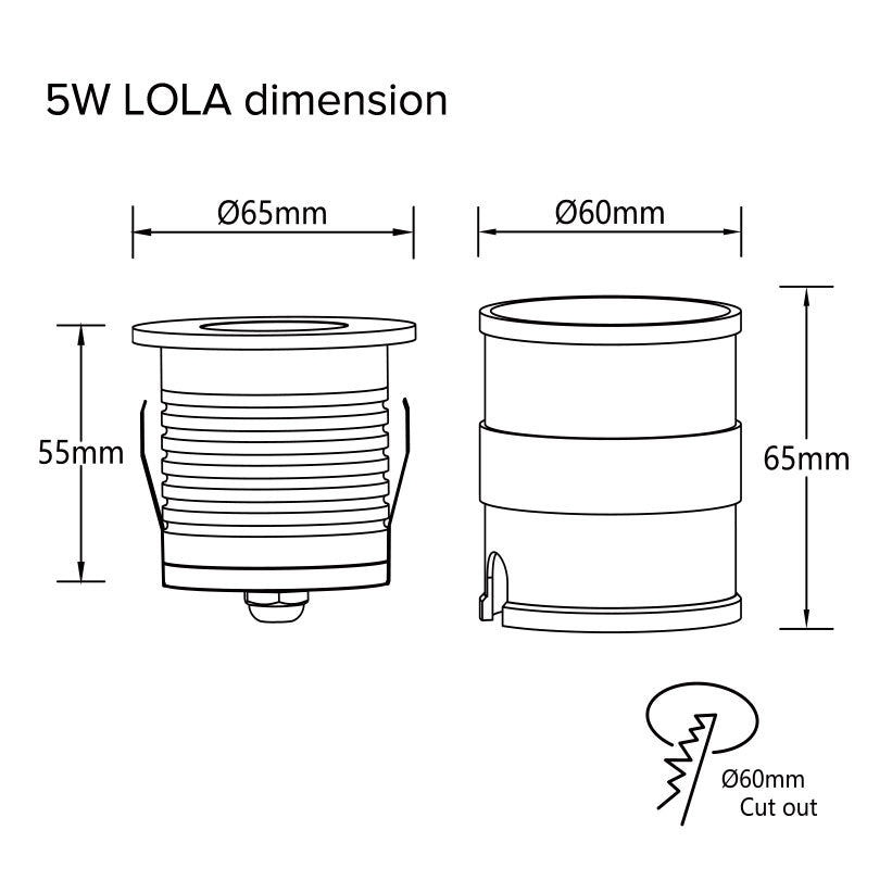 
                  
                    2.5W / 5W Lola LED Marine Grade Waterproof IP67 In Ground Marker Light Stainless Steel 316 Bezel
                  
                
