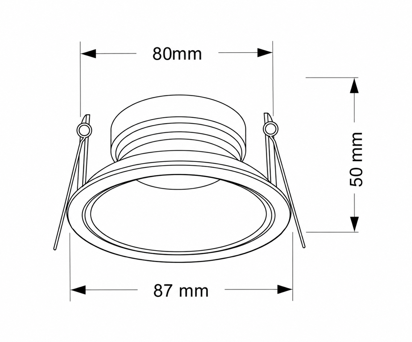 
                  
                    Banbury Tiltable Slim Trim Low Glare Fire Rated IP65 Fixed Downlight, Includes GU10 Socket and Push fit Junction Box
                  
                