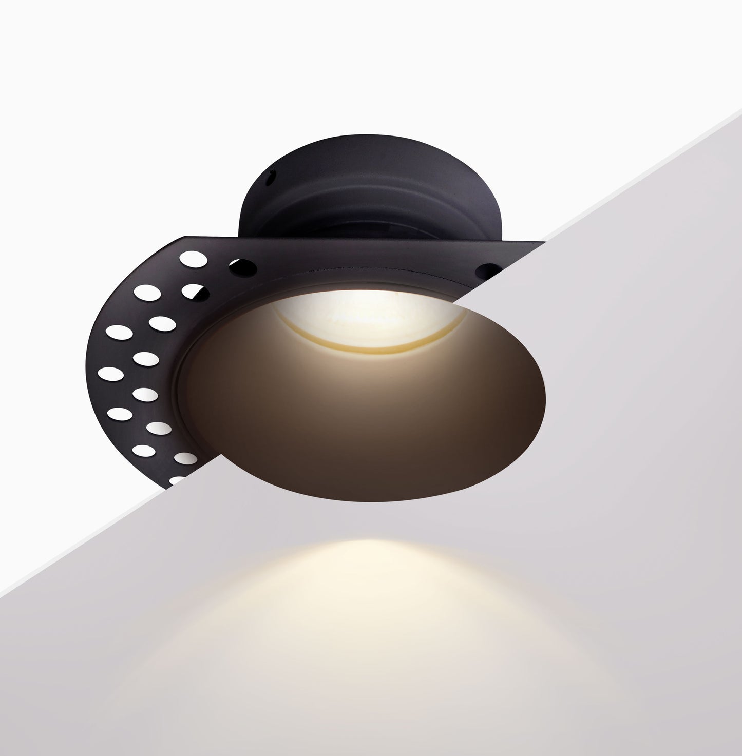 
                  
                    Banbury Trimless Plaster-In Fire Rated IP65 Fixed Downlight, Includes GU10 Socket & Junction Box
                  
                