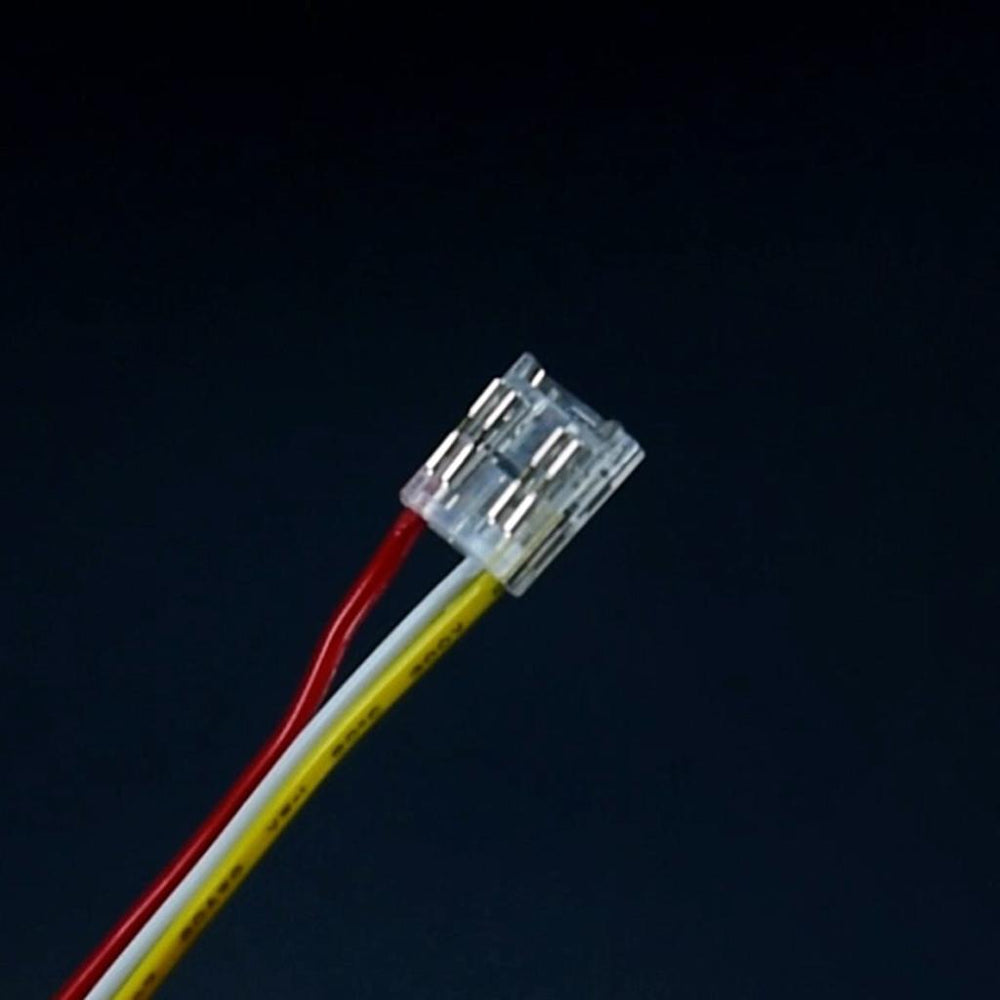 Strip to Wire Connector with 15cm tails, 10mm Wide PCB CCT COB Strip