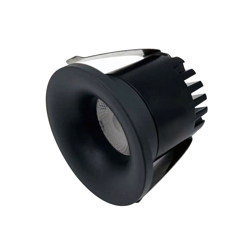 3W Chloe  Fluted Marker Light, CCT Mini Downlight, Niche/Alcove/Soffit Antheracite Grey (Non Dimmable Driver Included)