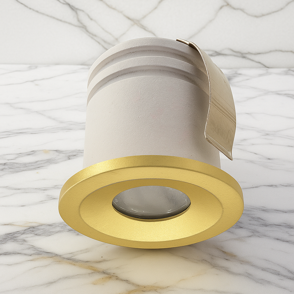 1W Ella LED Waterproof IP65 Marker, Step, Deck Light, Gold (Non Dimmable Driver Included)