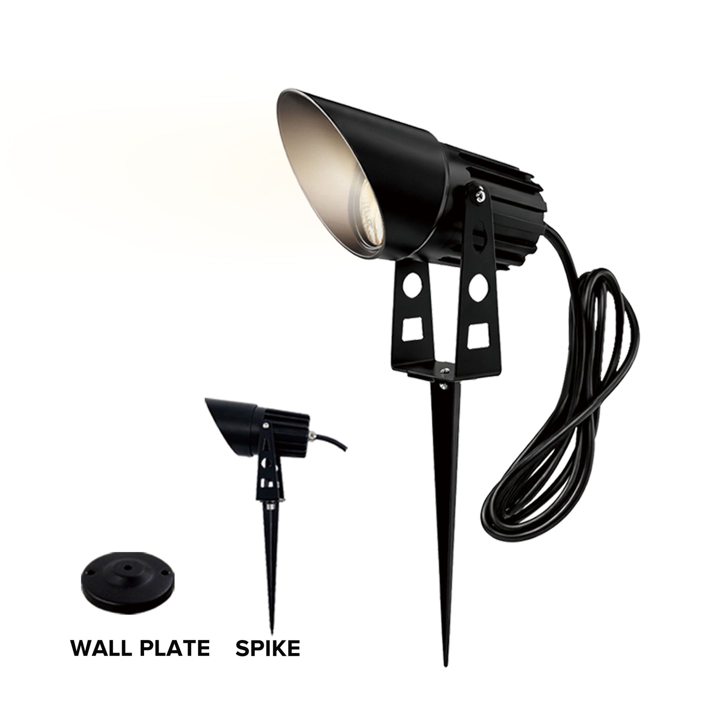 
                  
                    5W LED Garden Spike Light IP65 – CREE Outdoor Uplight with Spike & Wall Bracket, 3000K / 4000K, 2m Cable
                  
                
