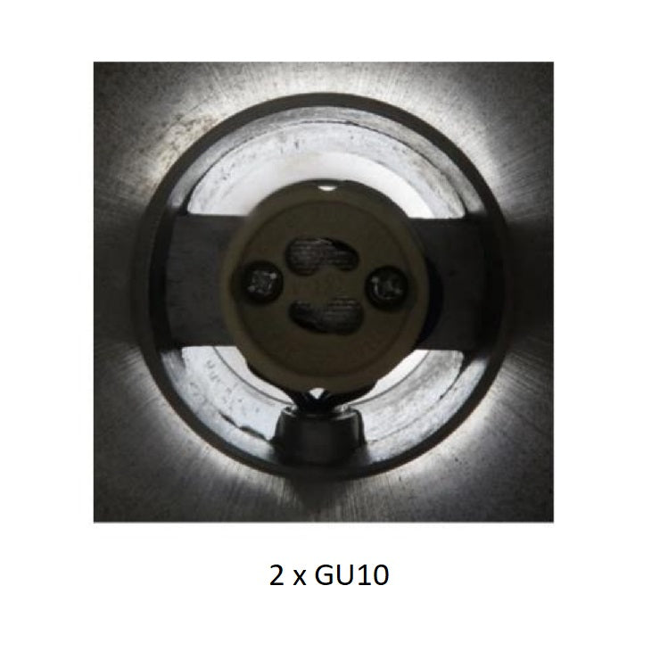 
                  
                    KNURLED Dark Bronze GU10 UP / DOWN IP44 Indoor/Outdoor Wall Light, Bi-Directional Wall-Mounted, Corrosion-Resistant Die-Cast Aluminium
                  
                