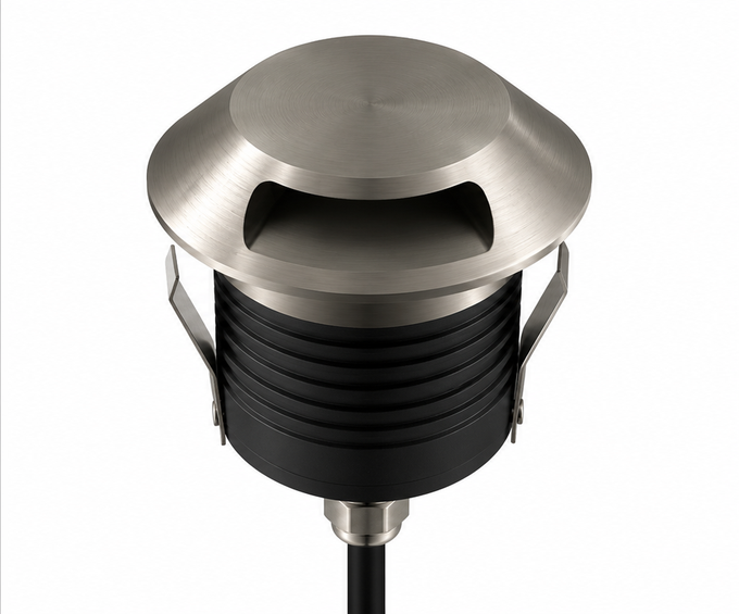 
                  
                    5W Lola LED Marine Grade Waterproof IP67 In Ground Marker Light Eyelid Stainless Steel 316 Bezel -2700K / 3000K
                  
                