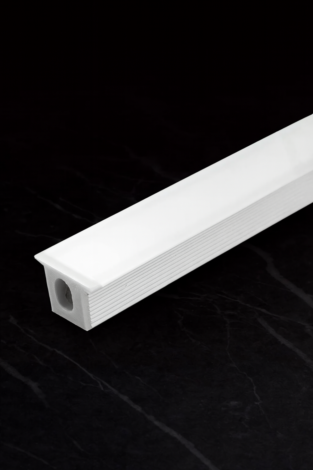 Narrow Recessed Aluminum / Black Profile -  5W NANO CUT ANYWHERE SEAMLESS COB LED STRIP