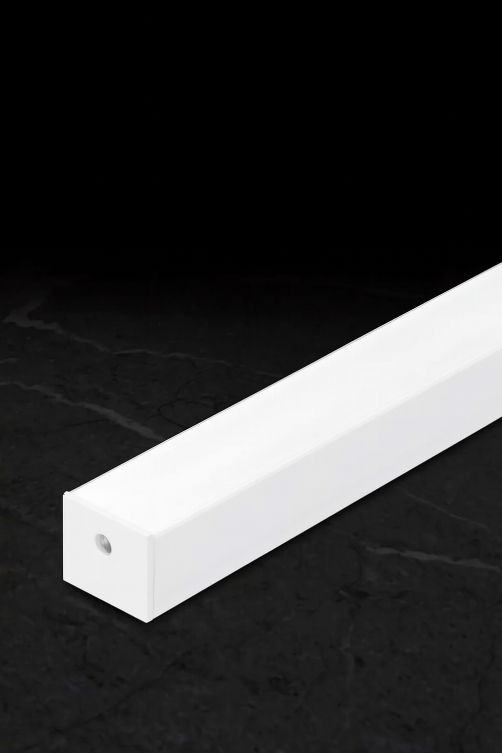 Narrow Surface Mount Aluminum / Black Profile -  5W NANO CUT ANYWHERE SEAMLESS COB LED STRIP