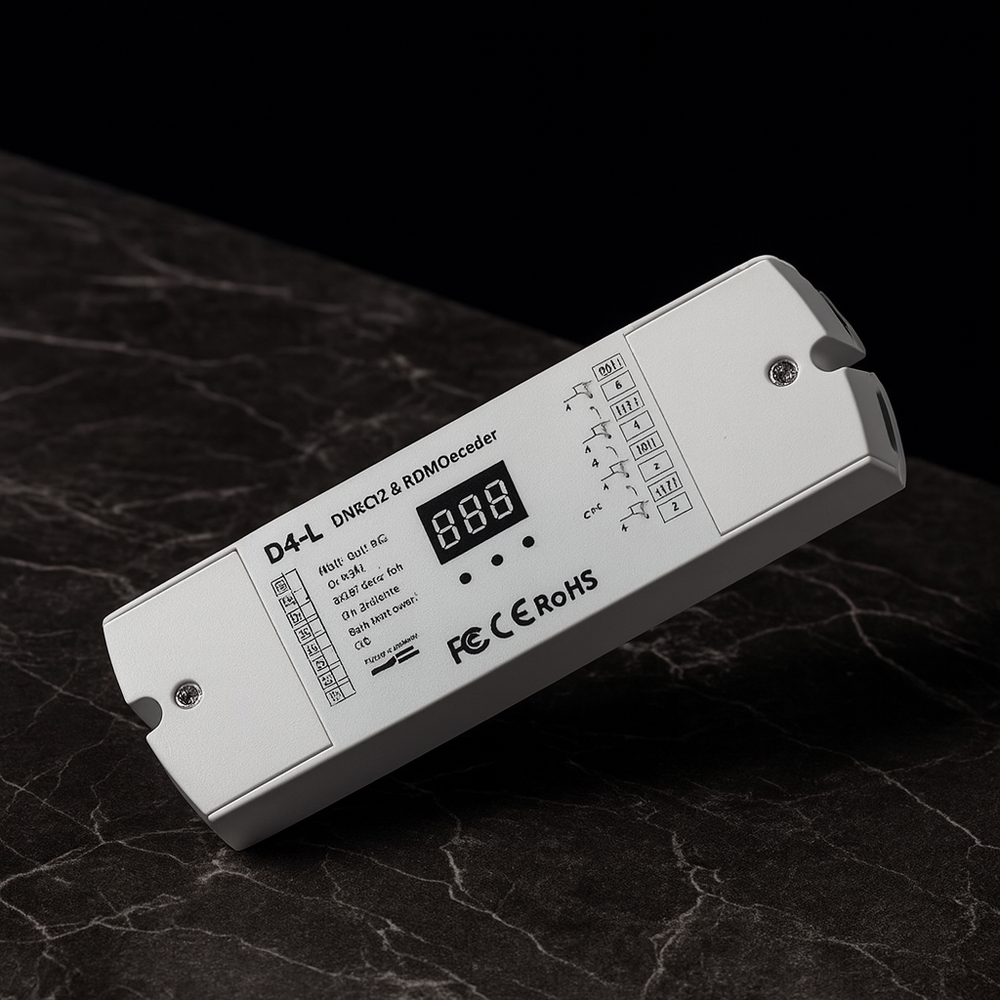 4-Channel DMX512 Decoder - For RGB DIGITAL PIXEL Strip