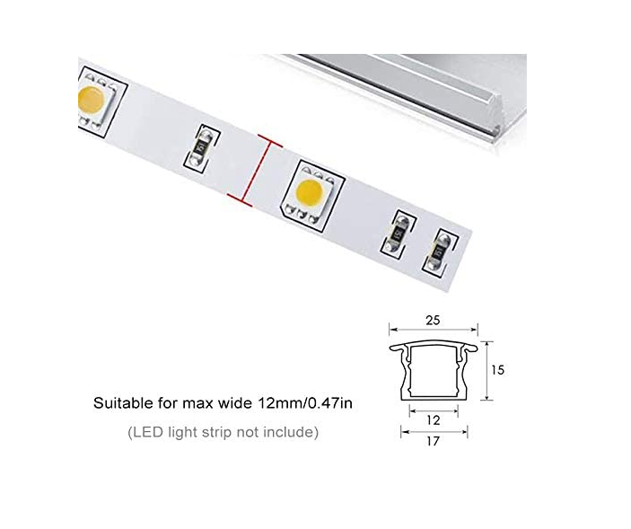 
                  
                    2 Meters LED Deep Recessed Aluminum Profile with Frosted Diffuser and Accessories for LED Strip Lighting
                  
                
