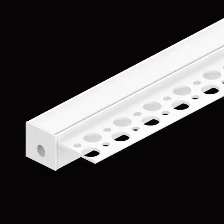 LED SAUCE PAN ALUMINIUM PROFILE 2M TILE EDGE WITH OPAL DIFFUSER  - FOR 12.5MM WIDTH STRIP