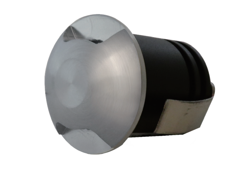 1W Ella Indirect Up Down Bezel IP65 Marker Light, Step Light, In-ground Light, Mini Downlight, Deck Light, Brush Nickel / Satin Nickel  (Non Dimmable Driver Included)