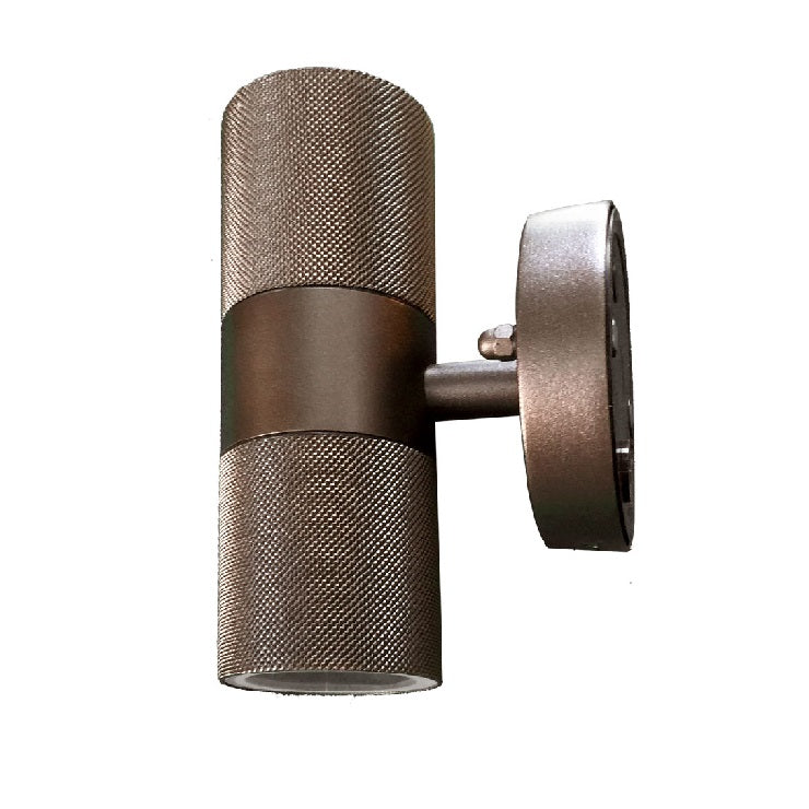 KNURLED Dark Bronze GU10 UP / DOWN IP44 Indoor/Outdoor Wall Light, Bi ...