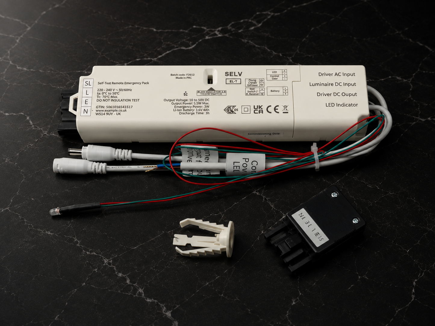
                  
                    Compact 3-Hours Universal Emergency Battery Pack: Maintained Emergency Lighting Conversion Module for Internal or Remote Self-contained Applications for Panel Lights
                  
                