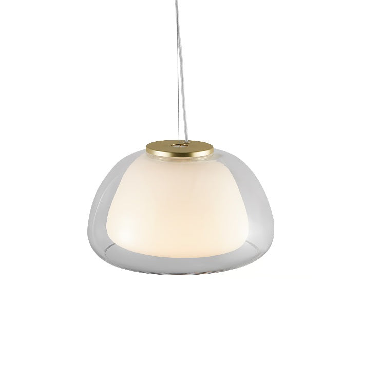 
                  
                    Darlene - E27 Jelly Pendant Art Deco and Classic Style with Simple Shape, Inviting Glass Expression, and Gracious Brass Top, Perfect for Dining Rooms
                  
                