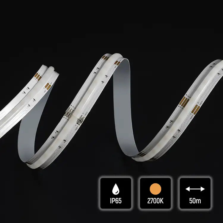 DOTLESS COB 5 Meters LED Strip IP65 16W 24V RGBW (Warm White)