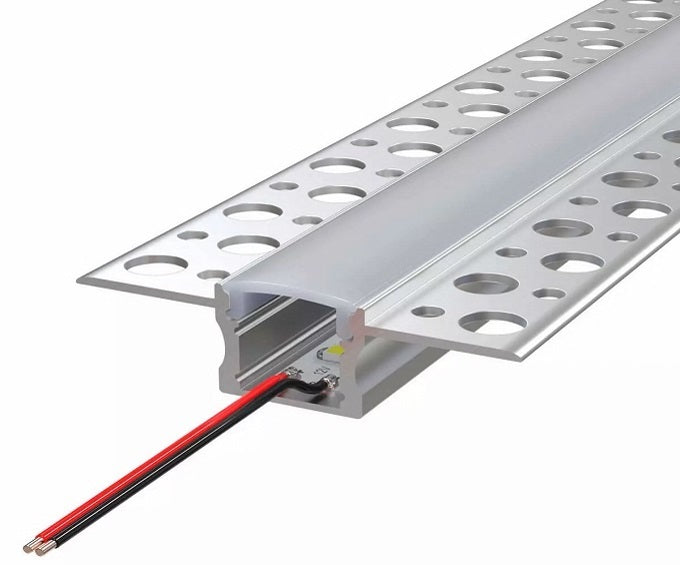 
                  
                    2 Meters Trimless 12MM Wide Plaster-In Aluminum LED Profile Channel with Frosted Diffuser & Accessories for LED Strip Lighting
                  
                