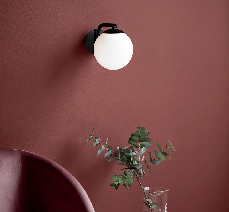 Fergus Black Wall Light