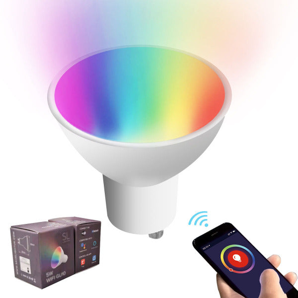 5W Smart WIFI GU10 Lamp, Smart Home Lamp, Smart Control Lamp, App Control Lamp