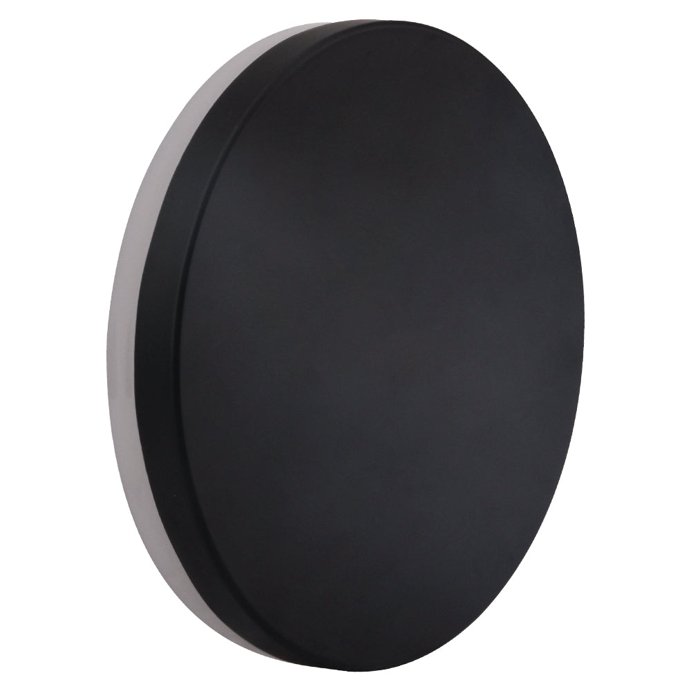 
                  
                    12W Backlit Black Circular LED Interior / Exterior Wall Light Aluminum, IP65
                  
                
